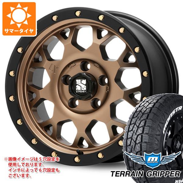 【タイヤ交換対象】FJクルーザー 10系用 サマータイヤ モンスタ テレーングリッパー LT285/70R17 121/118R ホワイトレター MLJ エクストリームJ XJ04 8.0-17 タイヤホイール4本セット