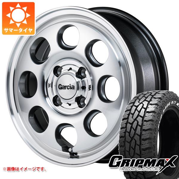 【タイヤ交換対象】エブリイワゴン DA17W用 サマータイヤ グリップマックス マッドレイジ R/T MAX 165/65R15 81Q ブラックレター ガルシア パーム8 4.5-15 タイヤホイール4本セット