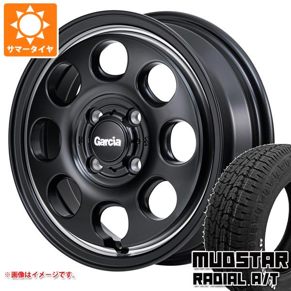 【タイヤ交換対象】キャリイ DA16T用 サマータイヤ マッドスター ラジアル A/T 165/65R14 79S ホワイトレター ガルシア パーム8 4.5-14 タイヤホイール4本セット