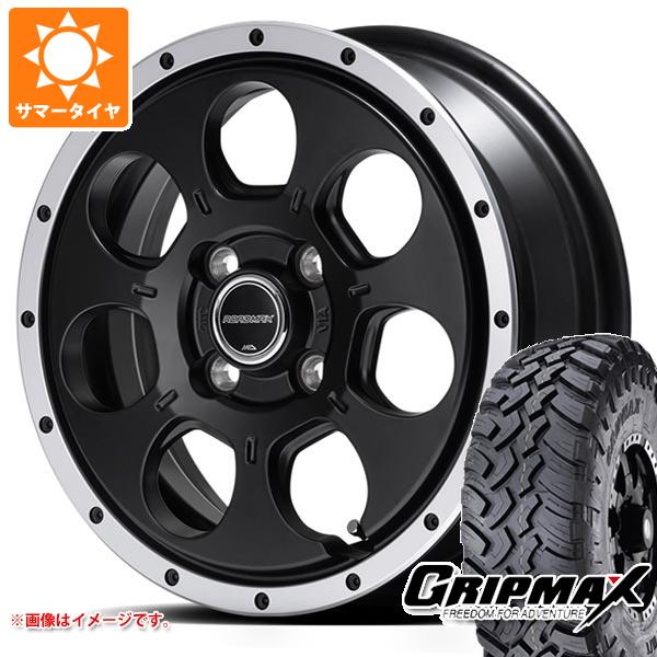 【タイヤ交換対象】ハイゼットカーゴ S320系用 サマータイヤ グリップマックス マッドレイジ M/T 185R14C 102/100Q ホワイトレター ロードマックス WO-7 4.5-14 タイヤホイール4本セット