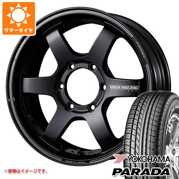 【タイヤ交換対象】ハイエース 200系用 2024年製 サマータイヤ ヨコハマ パラダ PA03 215/60R17C 109/107S ホワイトレター レイズ ボルクレーシング TE37SB 6.5-17 タイヤホイール4本セット