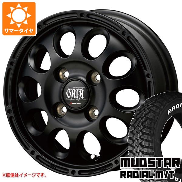 【タイヤ交換対象】キャリイ DA16T用 サマータイヤ マッドスター ラジアル M/T 145/80R12 80/78N LT ホワイトレター ガイア クロス 3.5-12 タイヤホイール4本セット