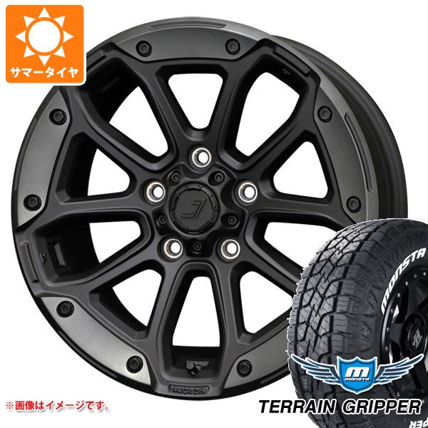 【タイヤ交換対象】エクリプスクロス GK系用 サマータイヤ モンスタ テレーングリッパー 225/65R17 106T ホワイトレター ジェップセン MJCR 216 8.0-17 タイヤホイール4本セット