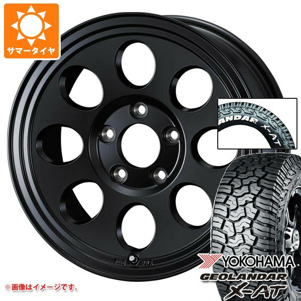 【タイヤ交換対象】ミツビシ アウトランダー GF/GG系用 サマータイヤ ヨコハマ ジオランダー X-AT G016 225/70R16 103S ホワイトレター ジムライン タイプ2 7.0-16 タイヤホイール4本セット