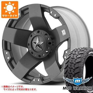 5本セット ジープ ラングラー JK/JL系用 サマータイヤ モンスタ マッドウォーリアー LT275/55R20 120/117Q ホワイトレター KMC XD775 ロックスター タイヤホイール5本セット