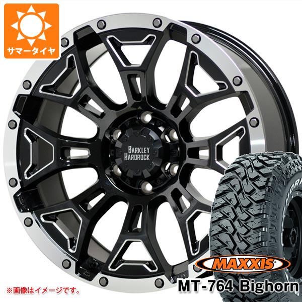 【タイヤ交換対象】サマータイヤ 265/70R17 118/115Q 8PR マキシス MT-764 ビッグホーン ホワイトレター バークレイハードロック エルバート 8.0-17 タイヤホイール4本セット