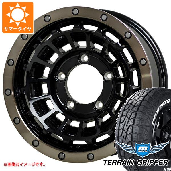 5本セット ジムニー用 サマータイヤ モンスタ テレーングリッパー 175/80R16 91S ホワイトレター バークレイハードロック ローガン 5.5-16 タイヤホイール5本セット