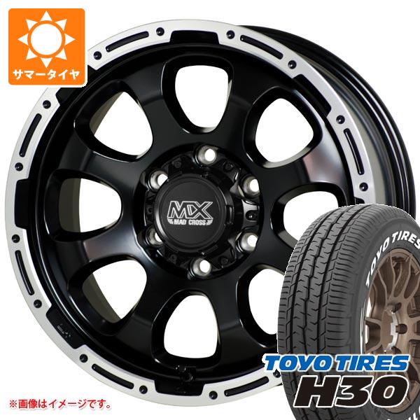 NV350キャラバン E26用 サマータイヤ トーヨー H30 215/65R16 C 109/107R ホワイトレター マッドクロスグレイス 6.5-16 タイヤホイール4本セット