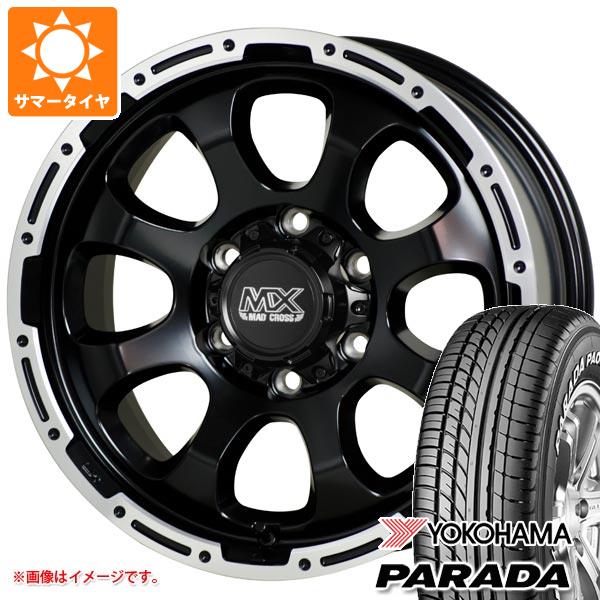 【タイヤ交換対象】ハイエース 200系用 2025年製 サマータイヤ ヨコハマ パラダ PA03 215/60R17C 109/107S ホワイトレター マッドクロスグレイス 6.5-17 タイヤホイール4本セット