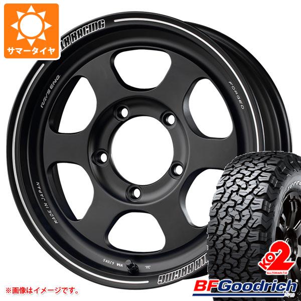 【タイヤ交換対象】5本セット ジムニーシエラ JB74W用 サマータイヤ BFグッドリッチ オールテレーンT/A KO2 LT225/75R16 115/112S ホワイトレター レイズ ボルクレーシング TE37XT FOR J 6.0-16 タイヤホイール5本セット