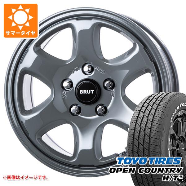 【タイヤ交換対象】ミツビシ エクリプスクロス GK系用 サマータイヤ トーヨー オープンカントリー H/T2 225/65R17 102H ホワイトレター ブルート BR-44 7.5-17 タイヤホイール4本セット