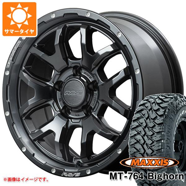 【タイヤ交換対象】サマータイヤ 225/75R16 10PR マキシス MT-764 ビッグホーン アウトラインホワイトレター レイズ デイトナ F6 ブースト 7.0-16 タイヤホイール4本セット