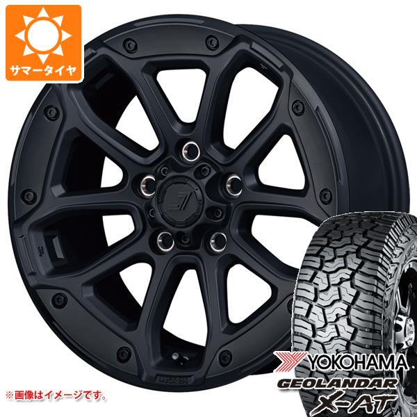 【タイヤ交換対象】ジープ ラングラー JK/JL系用 サマータイヤ ヨコハマ ジオランダー X-AT G016 LT285/70R17 121/118Q ブラックレター ジェップセン MJCR 216 タイヤホイール4本セット