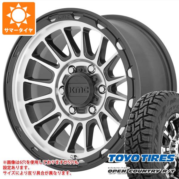 【タイヤ交換対象】エクリプスクロス GK系用 2025年製 サマータイヤ トーヨー オープンカントリー R/T 215/70R16 100Q ブラックレター KMC KM542 インパクト 7.0-16 タイヤホイール4本セット