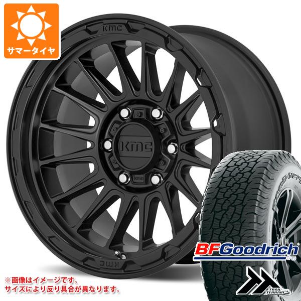 【タイヤ交換対象】エクリプスクロス GK系用 サマータイヤ BFグッドリッチ トレールテレーンT/A 235/65R17 108T XL アウトラインホワイトレター KMC KM542 インパクト 8.0-17 タイヤホイール4本セット