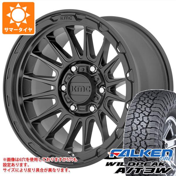 【タイヤ交換対象】エクリプスクロス GK系用 サマータイヤ ファルケン ワイルドピーク A/T3W 235/70R16 109T XL KMC KM542 インパクト 7.0-16 タイヤホイール4本セット