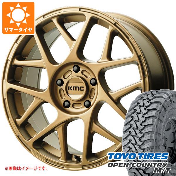 【タイヤ交換対象】RAV4 50系用 サマータイヤ トーヨー オープンカントリー M/T LT265/65R17 120/117P ブラックレター KMC KM708 バリー 8.0-17 タイヤホイール4本セット