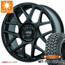 【タイヤ交換対象】サマータイヤ 225/75R16 10PR マキシス MT-764 ビッグホーン アウトラインホワイトレター KMC KM708 バリー 7.5-16 タイヤホイール4本セット