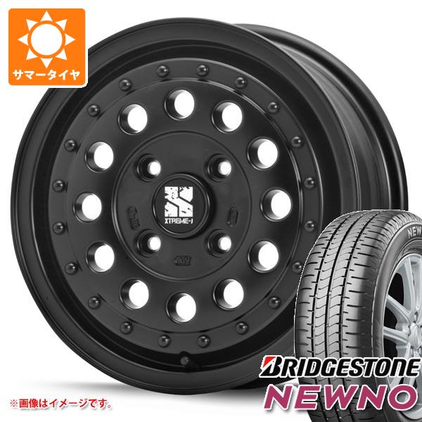 【タイヤ交換対象】エブリイバン DA17V用 2023年製 サマータイヤ ブリヂストン ニューノ 165/65R14 79S MLJ エクストリームJ ラギッド 5.0-14 タイヤホイール4本セット