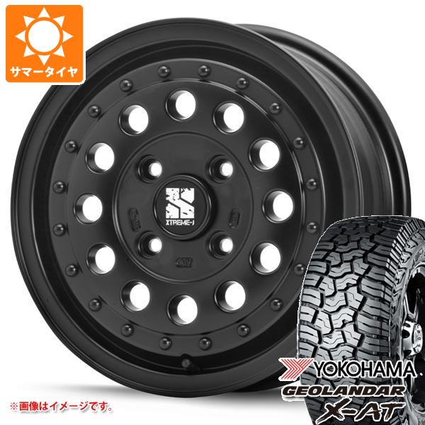 【タイヤ交換対象】サマータイヤ 155/65R14 78/75Q ヨコハマ ジオランダー X-AT G016 ブラックレター G016A MLJ エクストリームJ ラギッド 5.0-14 タイヤホイール4本セット