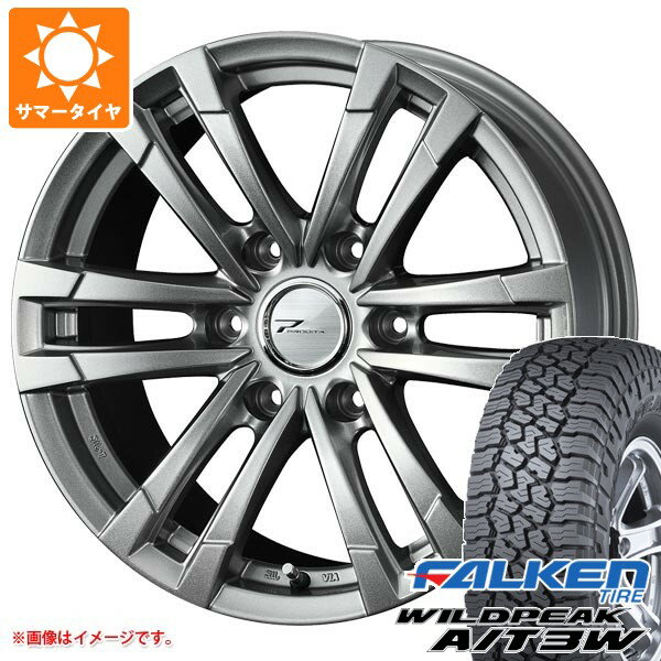 【タイヤ交換対象】トヨタ ハイラックスサーフ215系用 サマータイヤ ファルケン ワイルドピーク A/T3W 265/65R17 116S XL プロディータ HC2 8.0-17 タイヤホイール4本セット