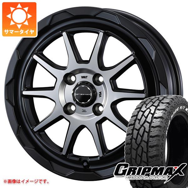 【タイヤ交換対象】キャリイ DA16T用 サマータイヤ グリップマックス マッドレイジ R/T MAX 165/60R15 77Q ホワイトレター マッドヴァンス06 4.5-15 タイヤホイール4本セット