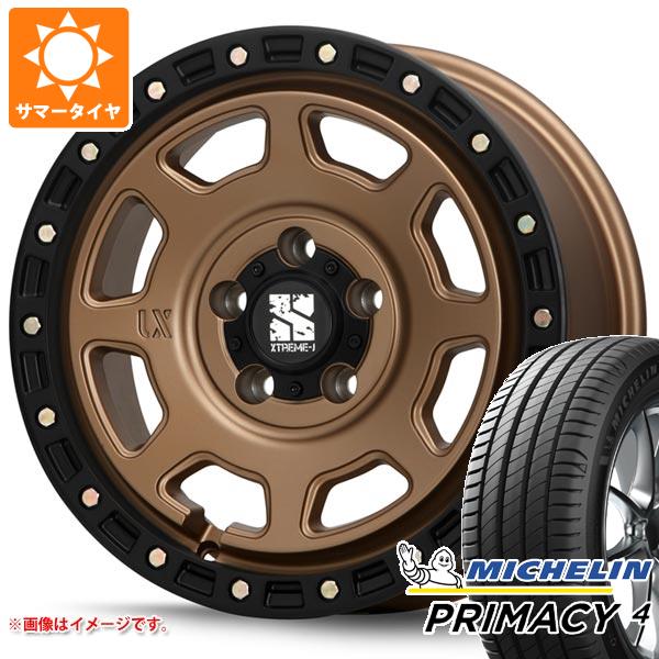 【タイヤ交換対象】アウトランダー GF/GG系用 サマータイヤ ミシュラン プライマシー4 225/65R17 102H MLJ エクストリームJ XJ07 8.0-17 タイヤホイール4本セット