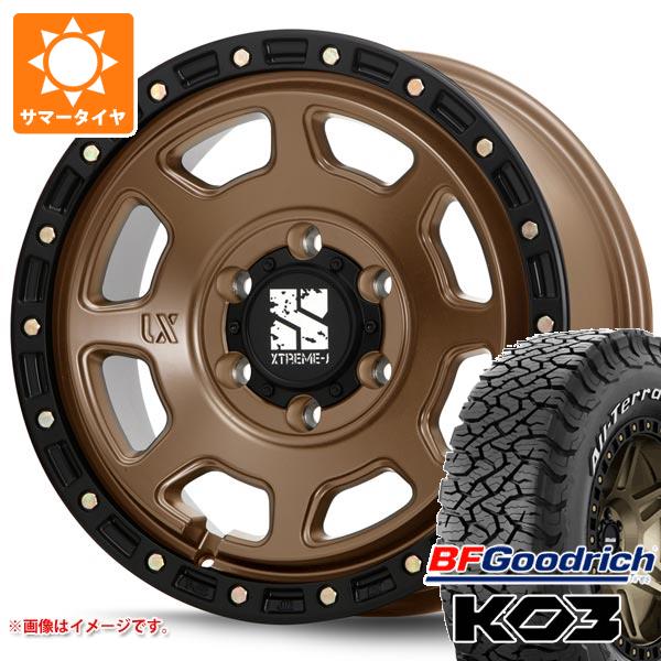 【タイヤ交換対象】ランドクルーザー プラド 150系用 サマータイヤ BFグッドリッチ オールテレーンT/A KO3 LT265/65R17 116/113S ホワイトレター MLJ エクストリームJ XJ07 8.0-17 タイヤホイール4本セット