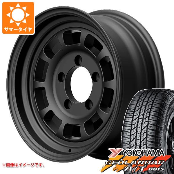 【タイヤ交換対象】ジムニー JB64W用 サマータイヤ ヨコハマ ジオランダー A/T G015 LT225/75R16 115/112R アウトラインホワイトレター ハイブリッジファースト ハイピーク J-01 5.5-16 タイヤホイール4本セット