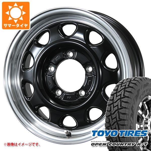 【タイヤ交換対象】ジムニーシエラ JB74W用 サマータイヤ トーヨー オープンカントリー R/T 195/80R15 96Q ブラックレター ランドフット SWZ 5.5-15 タイヤホイール4本セット