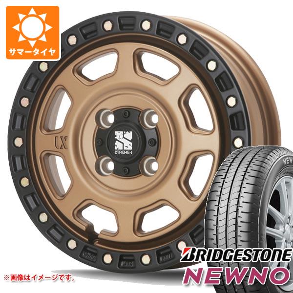 【タイヤ交換対象】エブリイワゴン DA17W用 サマータイヤ ブリヂストン ニューノ 155/70R13 75S MLJ エクストリームJ XJ07 4.0-13 タイヤホイール4本セット