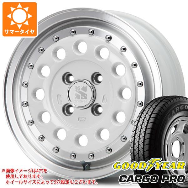 【タイヤ交換対象】エブリイバン DA17V用 サマータイヤ グッドイヤー カーゴ プロ 165/80R14 91/90N (165R14 6PR相当) MLJ エクストリームJ ラギッド 5.0-14 タイヤホイール4本セット