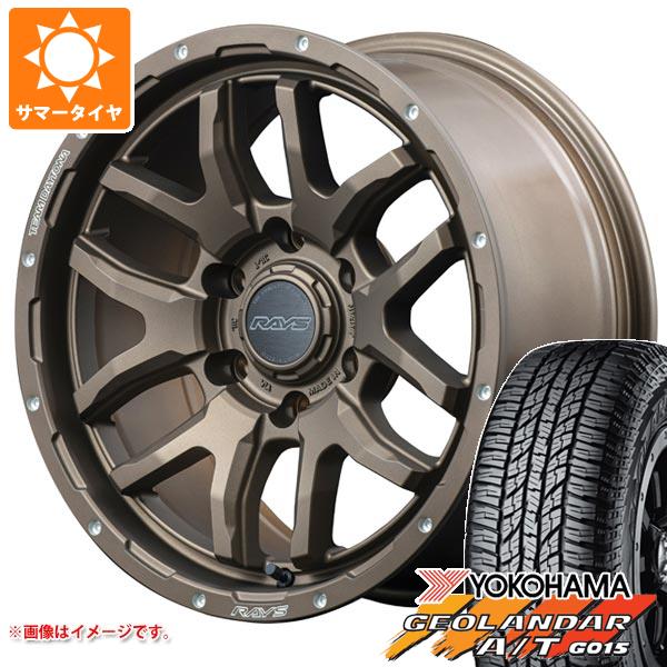 【タイヤ交換対象】サマータイヤ 285/70R17 121/118S ヨコハマ ジオランダー A/T G015 アウトラインホワイトレター レイズ デイトナ F6 ブースト 8.0-17 タイヤホイール4本セット