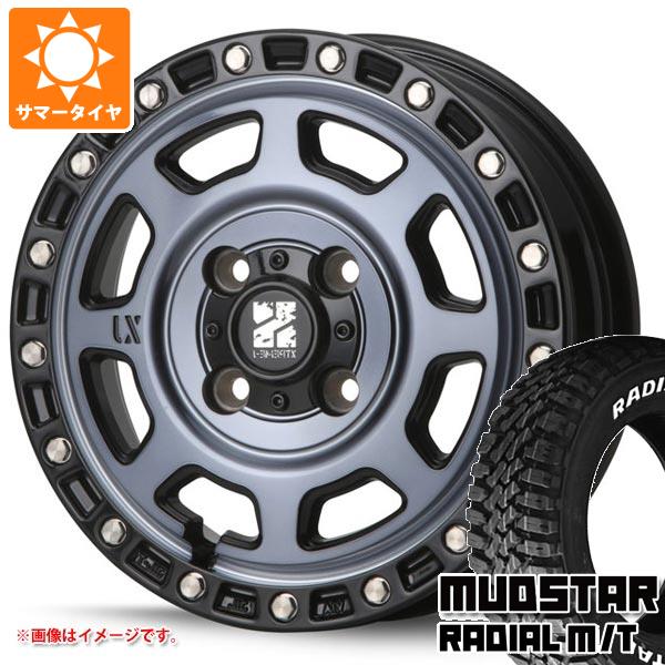 【タイヤ交換対象】エブリイバン DA17V用 サマータイヤ マッドスター ラジアル M/T 145/80R12 80/78N LT ホワイトレター MLJ エクストリームJ XJ07 4.0-12 タイヤホイール4本セット