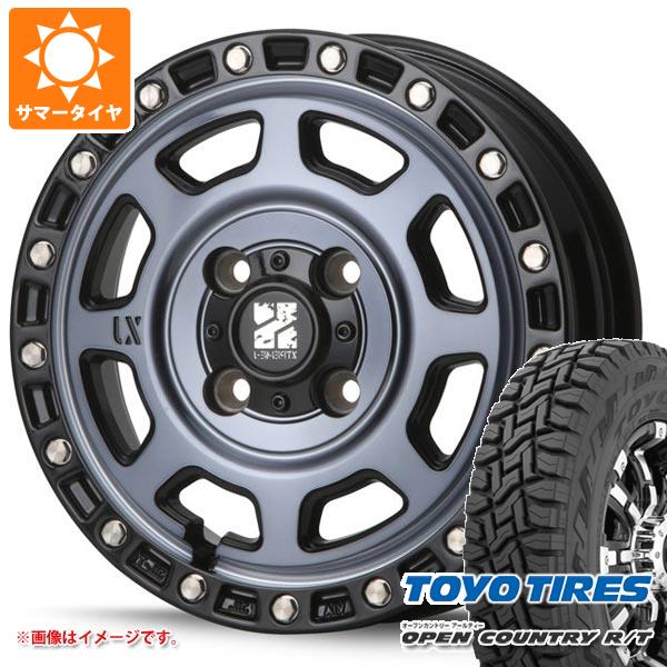 【タイヤ交換対象】キャリイ DA16T用 サマータイヤ トーヨー オープンカントリー R/T 145/80R12 80/78N LT ブラックレター (145R12 6PR相当) MLJ エクストリームJ XJ07 4.0-12 タイヤホイール4本セット