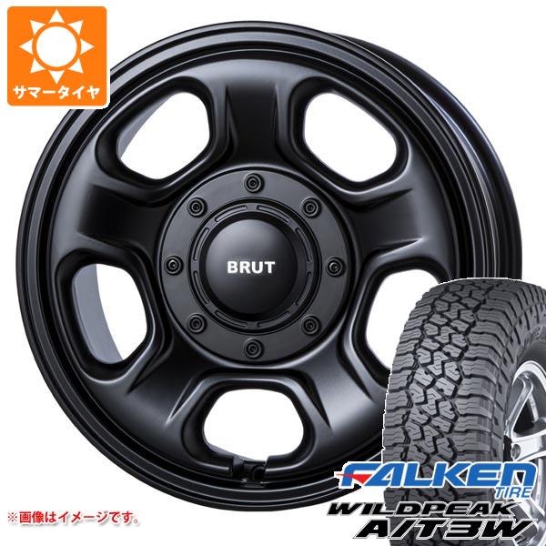 【タイヤ交換対象】エクリプスクロス GK系用 サマータイヤ ファルケン ワイルドピーク A/T3W 235/70R16 109T XL ブルート BR-33 6.5-16 タイヤホイール4本セット