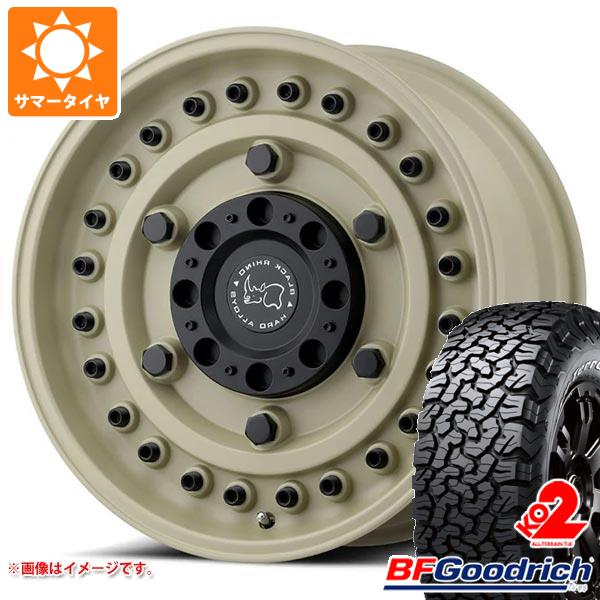 【タイヤ交換対象】5本セット ジープ ラングラー JK/JL系用 サマータイヤ BFグッドリッチ オールテレーンT/A KO2 33x12.50R17LT 120S ブラックレター ブラックライノ アーモリー タイヤホイール5本セット