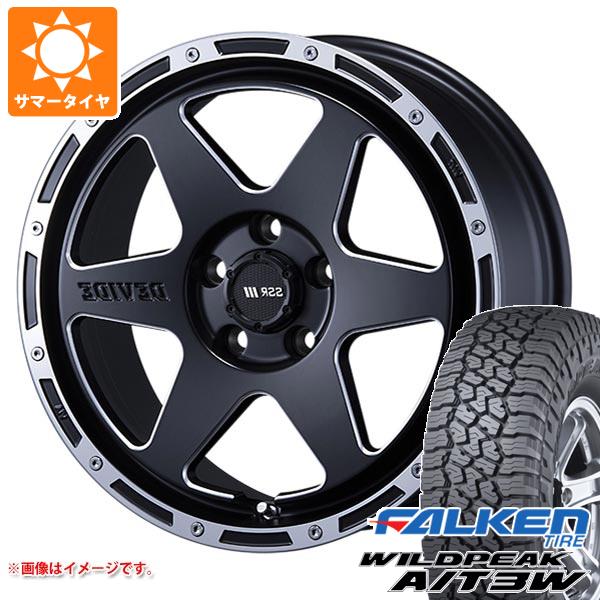 【タイヤ交換対象】デリカD:5用 サマータイヤ ファルケン ワイルドピーク A/T3W 235/70R16 109T XL SSR ディバイド TR-6 7.0-16 タイヤホイール4本セット