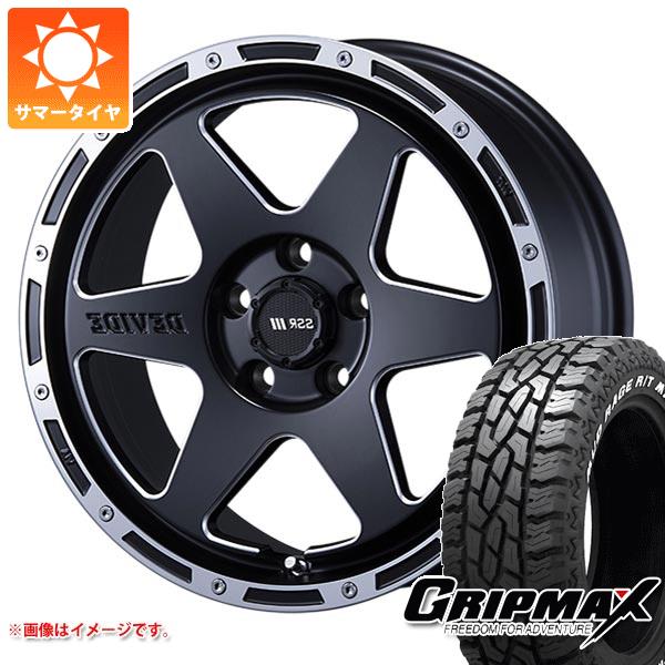 【タイヤ交換対象】ミツビシ エクリプスクロス GK系用 サマータイヤ グリップマックス マッドレイジ R/T MAX LT225/65R17 107/103S ホワイトレター SSR ディバイド TR-6 7.0-17 タイヤホイール4本セット