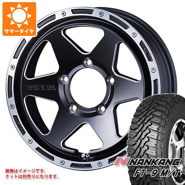 【タイヤ交換対象】5本セット ジムニー用 サマータイヤ ナンカン FT-9 M/T 175/80R16 91S ホワイトレター SSR ディバイド TR-6 5.5-16 タイヤホイール5本セット