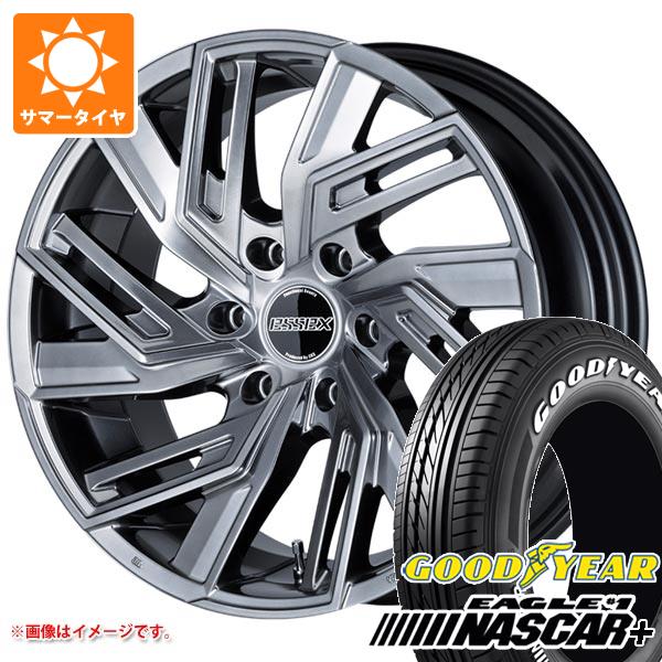 【タイヤ交換対象】ハイエース 200系用 2026年製 サマータイヤ グッドイヤー イーグル ＃1 ナスカープラス 215/60R17C 109/107R ホワイトレター エセックス EW 6.5-17 タイヤホイール4本セット