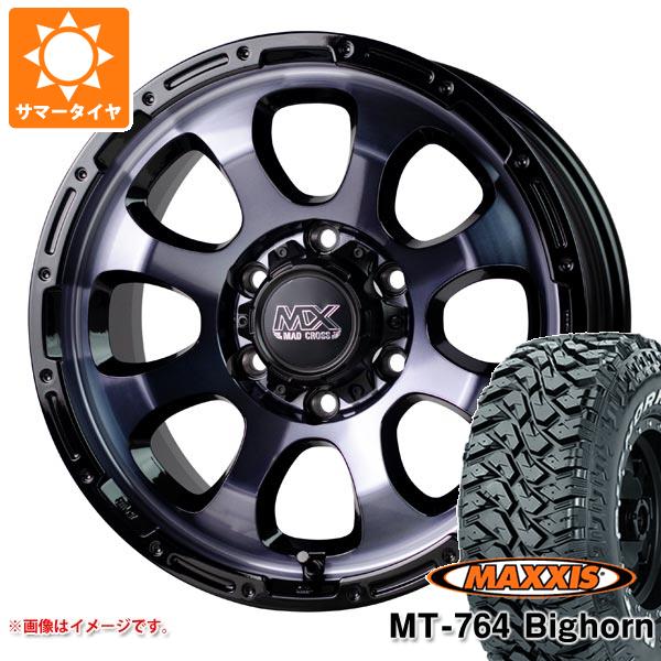 【タイヤ交換対象】サマータイヤ 265/70R17 118/115Q 8PR マキシス MT-764 ビッグホーン ホワイトレター マッドクロスグレイス 8.0-17 タイヤホイール4本セット