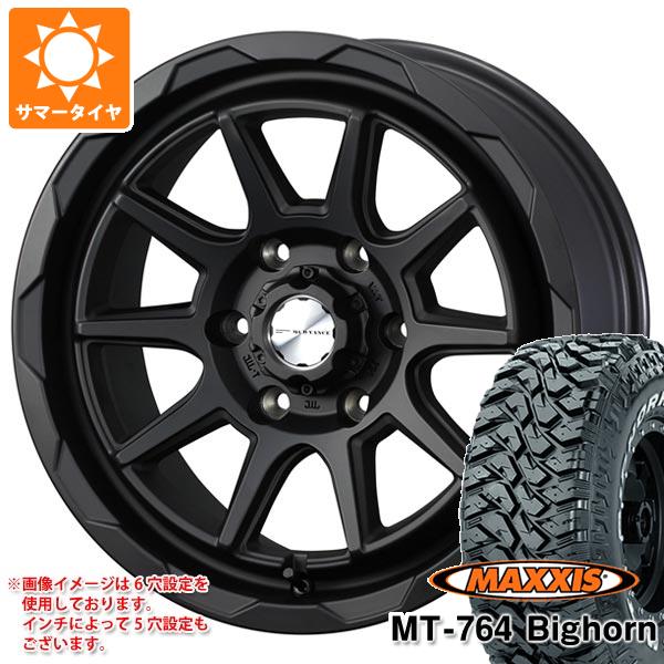 【タイヤ交換対象】サマータイヤ 265/70R17 118/115Q 8PR マキシス MT-764 ビッグホーン ホワイトレター マッドヴァンス06 8.0-17 タイヤホイール4本セット