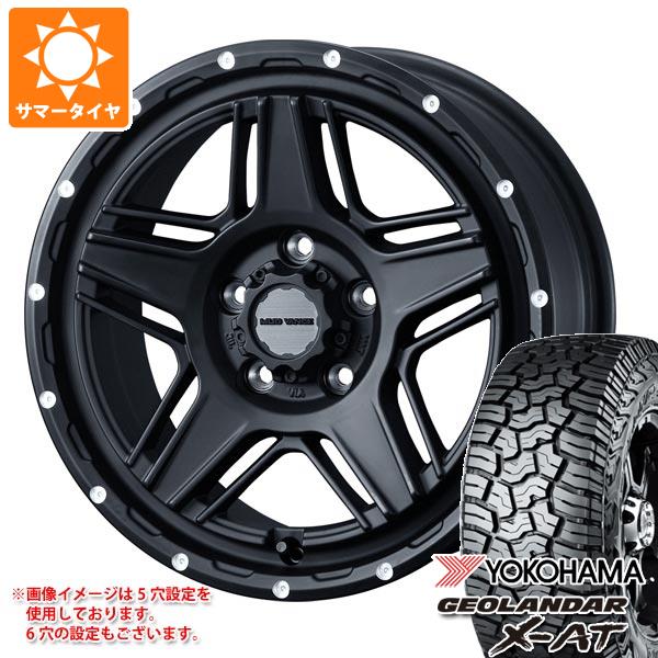 【タイヤ交換対象】トライトン LC2T用 サマータイヤ ヨコハマ ジオランダー X-AT G016 265/60R18 114T XL ブラックレター マッドヴァンス07 8.0-18 タイヤホイール4本セット