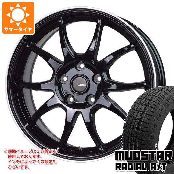 【タイヤ交換対象】サマータイヤ 175/65R15 88H XL マッドスター ラジアル A/T ホワイトレター ジースピード P-06 5.5-15 タイヤホイール4本セット