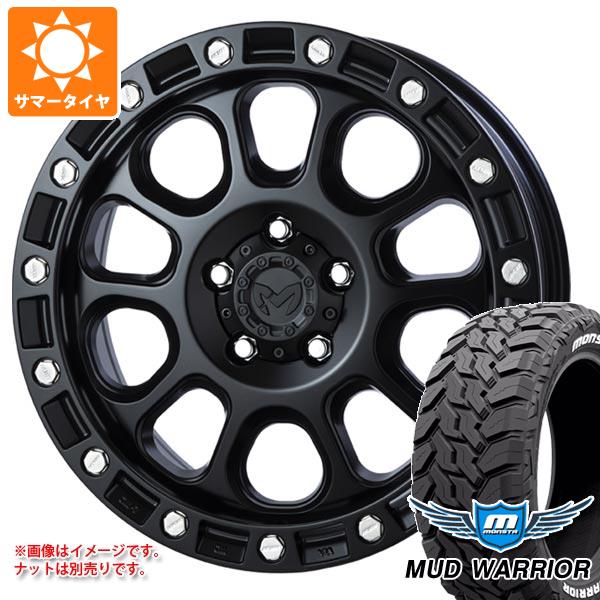 【タイヤ交換対象】アウトランダー GF/GG系用 サマータイヤ モンスタ マッドウォーリアー LT215/70R16 107/105Q ホワイトレター MKW M204 7.0-16 タイヤホイール4本セット