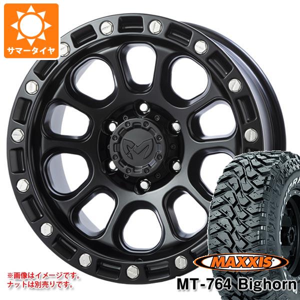 【タイヤ交換対象】サマータイヤ 265/70R17 118/115Q 8PR マキシス MT-764 ビッグホーン ホワイトレター MKW M204 8.0-17 タイヤホイール4本セット