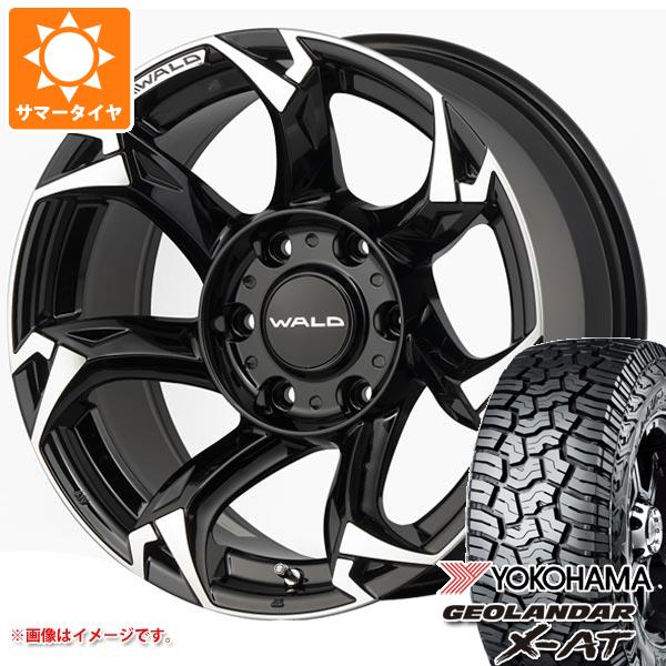 【タイヤ交換対象】5本セット FJクルーザー 10系用 サマータイヤ ヨコハマ ジオランダー X-AT G016 LT285/70R17 121/118Q ブラックレター ヴァルド ボルサリノ SUV 8.0-17 タイヤホイール5本セット