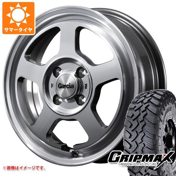 【タイヤ交換対象】アトレーワゴン S300系用 サマータイヤ グリップマックス マッドレイジ M/T 185R14C 102/100Q ホワイトレター ガルシア シカゴ5 4.5-14 タイヤホイール4本セット