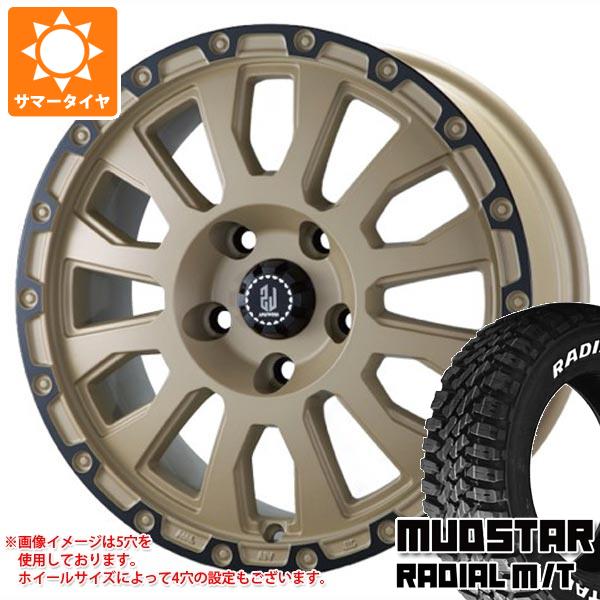 【タイヤ交換対象】ジープ レネゲード BU系用 サマータイヤ マッドスター ラジアル M/T 215/60R17C 109/107R ホワイトレター ラ・ストラーダ アヴェンチュラ タイヤホイール4本セット